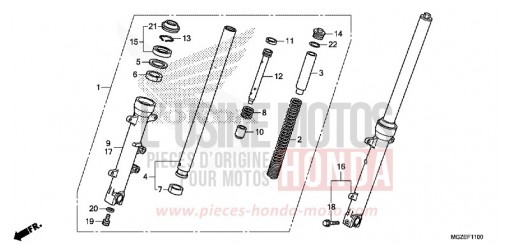 GABEL, VORNE CB500FAE de 2014